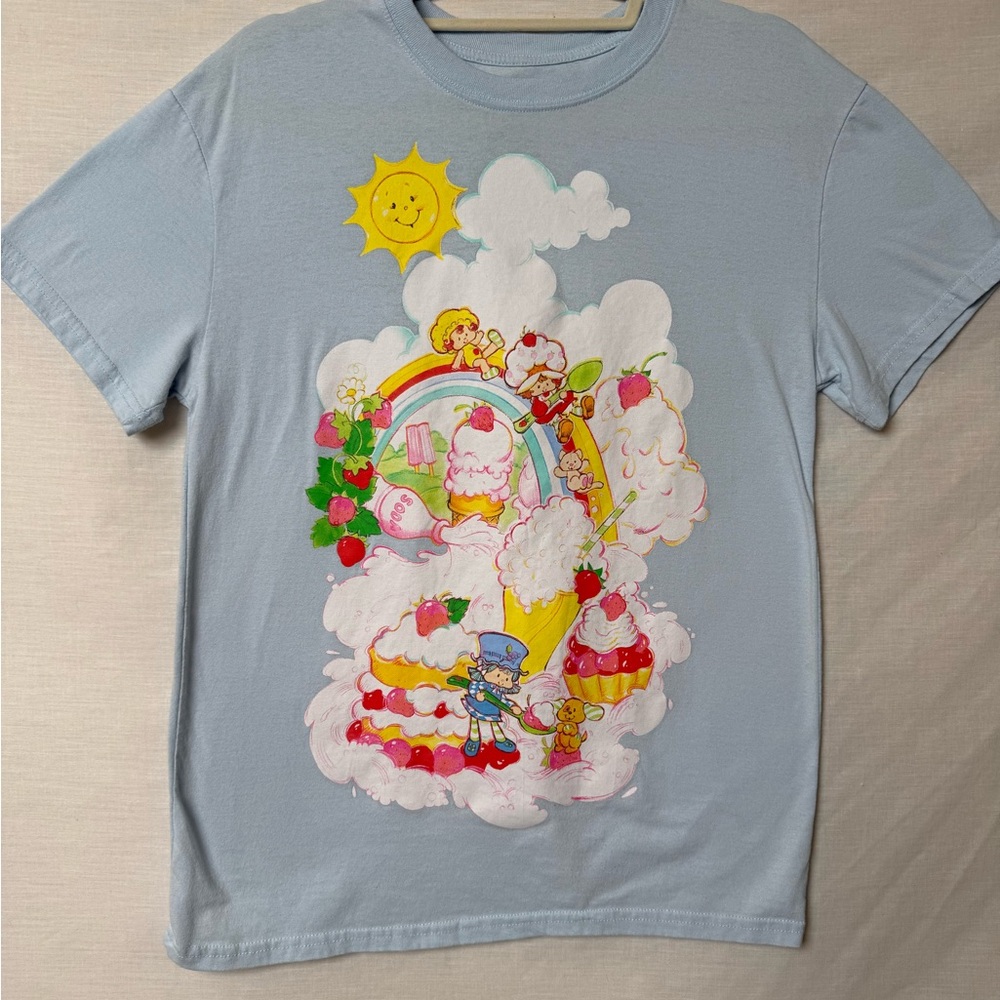 Strawberry Shortcake Rainbow Cake Graphic Tee | Size M | Isaac Morris Ltd. 2024